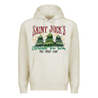 Oatmeal Heather Saint Nick's Christmas Tree Farm Premium Hoodie - MaliasSmallBusiness
