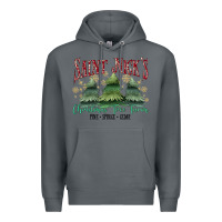 Rock Saint Nick's Christmas Tree Farm Premium Hoodie - MaliasSmallBusiness