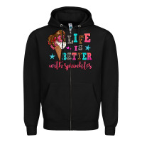 Black life is better with sprinkles Zipper Hoodie - AdoDesignShop