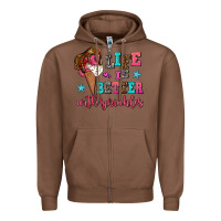 Chestnut life is better with sprinkles Zipper Hoodie - AdoDesignShop