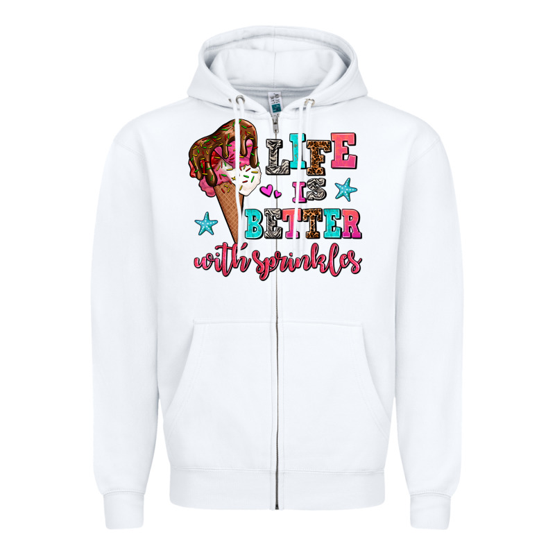 Life Is Better With Sprinkles Zipper Hoodie by AdoDesignShop | Teevron