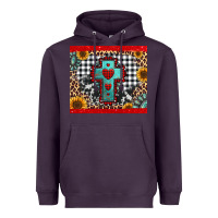 Plum Christmas cross Heavyweight Hoodie - Jasminsmagicworld