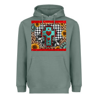 Sage Christmas cross Heavyweight Hoodie - Jasminsmagicworld