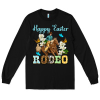 Black Happy Easter rodeo Long Sleeve Tee - OliviaCreatesArt