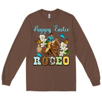Chestnut Happy Easter rodeo Long Sleeve Tee - OliviaCreatesArt