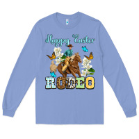 Colony Blue Happy Easter rodeo Long Sleeve Tee - OliviaCreatesArt