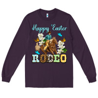 Plum Happy Easter rodeo Long Sleeve Tee - OliviaCreatesArt