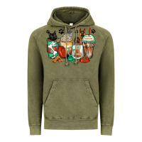 Vintage Olive german shepherd black and grey cat coffee cups Vintage Hoodie - Zillion Design Studio