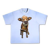 Grape Ice heifer cow with cow bell Urban Heavy Tee - RanaPortraitStore