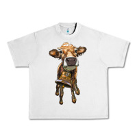 Lunar Rock heifer cow with cow bell Urban Heavy Tee - RanaPortraitStore