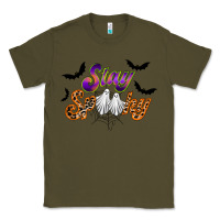 Army Green stay spooky Classic Tee - RacoonDesign