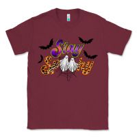 Burgundy stay spooky Classic Tee - RacoonDesign
