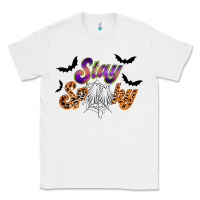White stay spooky Classic Tee - RacoonDesign