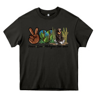 Asphalt Peace Love Malayan Sun Bear Heavy Core Tee - LillyAllenDesigns