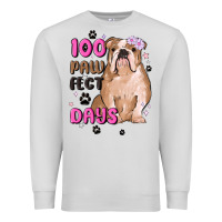 Dove Grey 100 days of school Premium Sweatshirt - MaliasSmallBusiness