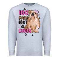 Heather Grey 100 days of school Premium Sweatshirt - MaliasSmallBusiness