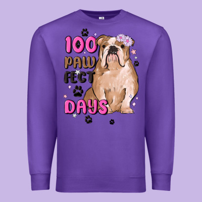 100 Days Of School Premium Sweatshirt Designed By Maliassmallbusiness