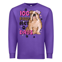 Purple 100 days of school Premium Sweatshirt - MaliasSmallBusiness