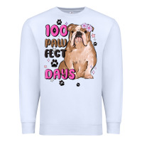 White 100 days of school Premium Sweatshirt - MaliasSmallBusiness