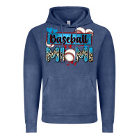 Vintage Denim baseball mimi with leopard Vintage Hoodie - Zillion Design Studio