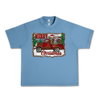 Pebble Blue christmas truck with cows Urban Heavy Tee - RanaPortraitStore