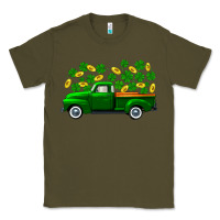 Army Green st patricks shamrock gold truck Classic Tee - FaDigitalArtStudio