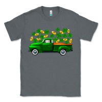 Charcoal Heather st patricks shamrock gold truck Classic Tee - FaDigitalArtStudio