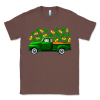 Chestnut st patricks shamrock gold truck Classic Tee - FaDigitalArtStudio