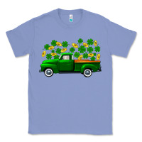 Colony Blue st patricks shamrock gold truck Classic Tee - FaDigitalArtStudio