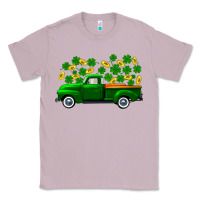 Lilac st patricks shamrock gold truck Classic Tee - FaDigitalArtStudio