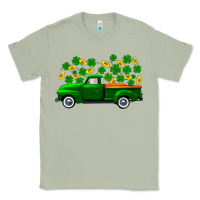 Matcha st patricks shamrock gold truck Classic Tee - FaDigitalArtStudio