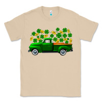 Mushroom st patricks shamrock gold truck Classic Tee - FaDigitalArtStudio