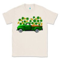 Natural st patricks shamrock gold truck Classic Tee - FaDigitalArtStudio