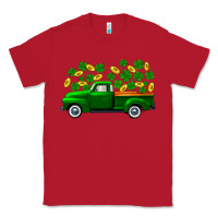 Red st patricks shamrock gold truck Classic Tee - FaDigitalArtStudio
