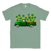 Sage st patricks shamrock gold truck Classic Tee - FaDigitalArtStudio