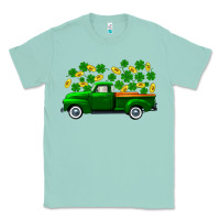 Seafoam st patricks shamrock gold truck Classic Tee - FaDigitalArtStudio