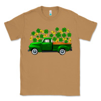Toasted Coconut st patricks shamrock gold truck Classic Tee - FaDigitalArtStudio