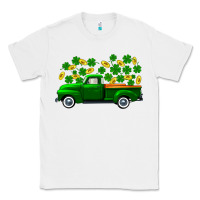 White st patricks shamrock gold truck Classic Tee - FaDigitalArtStudio