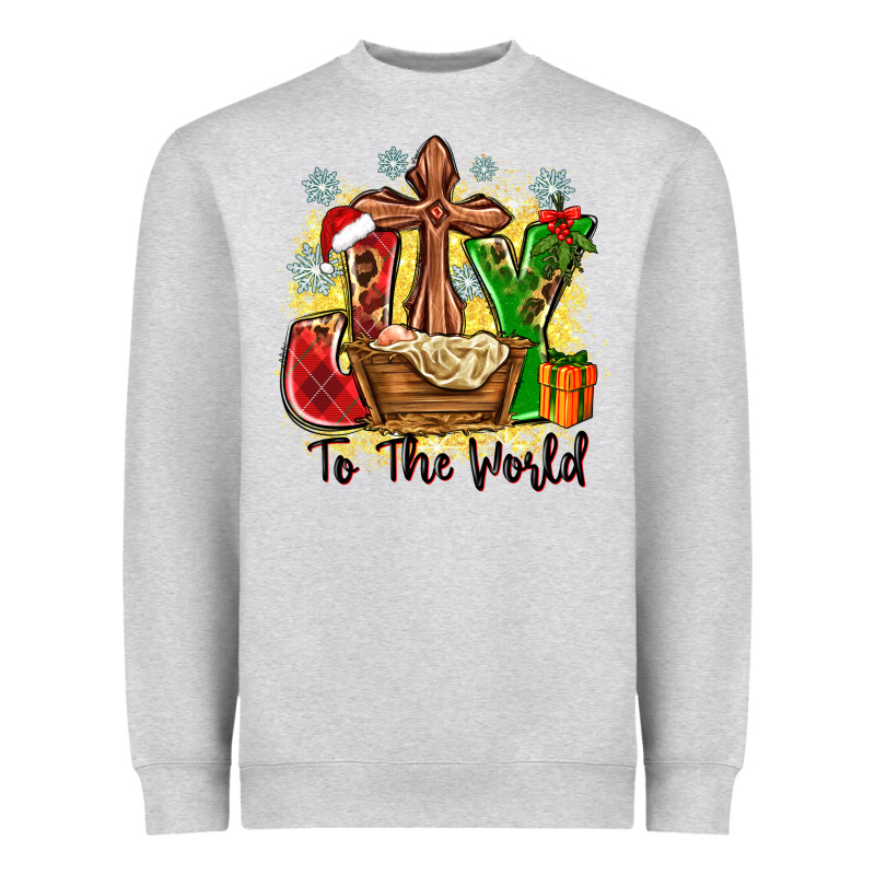 Joy To The World Heavyweight Sweatshirt by Zillion Design Studio | Teevron