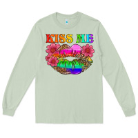 Matcha lgbtq kiss me Long Sleeve Tee - HRA Design Shop