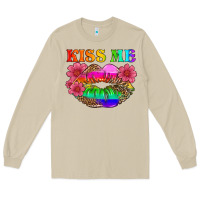 Mushroom lgbtq kiss me Long Sleeve Tee - HRA Design Shop
