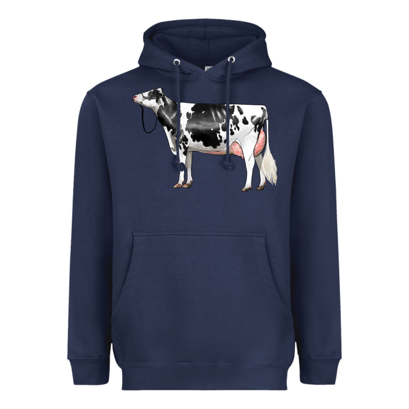 Holstein Dairy Cow Heavyweight Hoodie by LillyAllenDesigns | Teevron