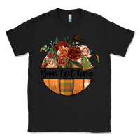 Black preview customize floral pumpkin Classic Tee - BundleAndBundleShop