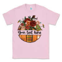 Bubblegum Pink preview customize floral pumpkin Classic Tee - BundleAndBundleShop