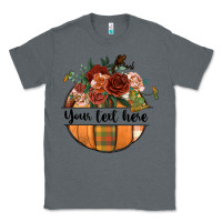 Charcoal Heather preview customize floral pumpkin Classic Tee - BundleAndBundleShop