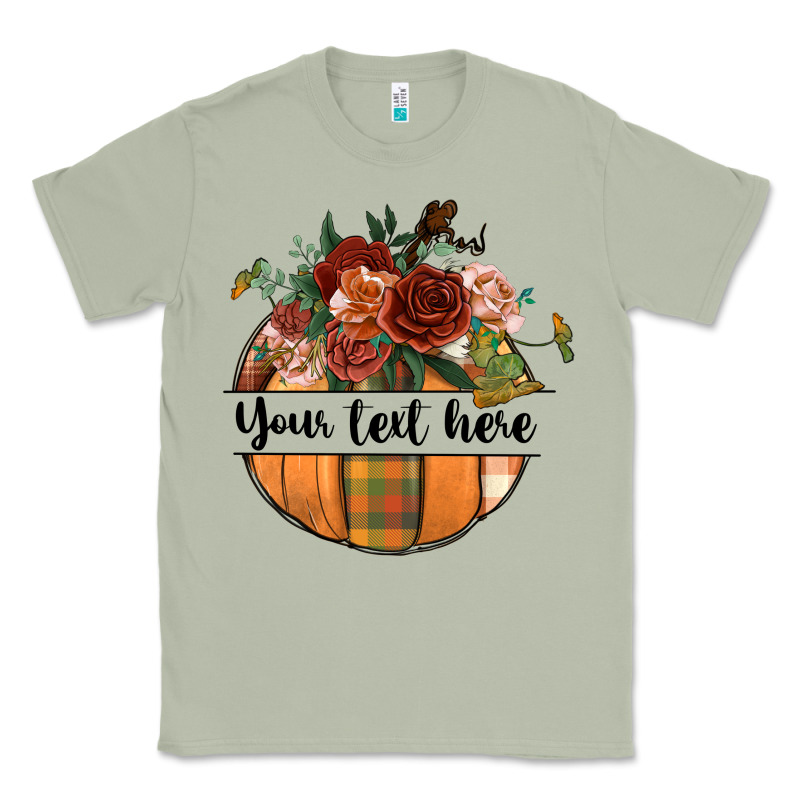 Preview Customize Floral Pumpkin Classic Tee by BundleAndBundleShop | Teevron