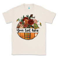 Natural preview customize floral pumpkin Classic Tee - BundleAndBundleShop