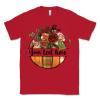 Red preview customize floral pumpkin Classic Tee - BundleAndBundleShop