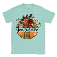 Seafoam preview customize floral pumpkin Classic Tee - BundleAndBundleShop