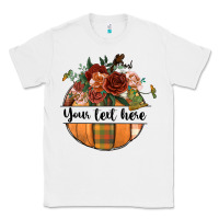 White preview customize floral pumpkin Classic Tee - BundleAndBundleShop